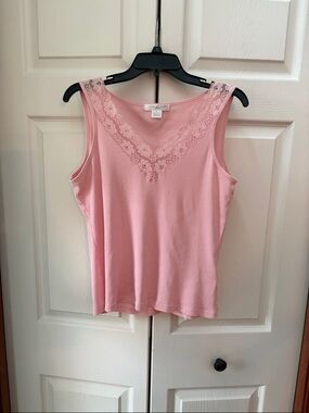 August Silk ribbed tank